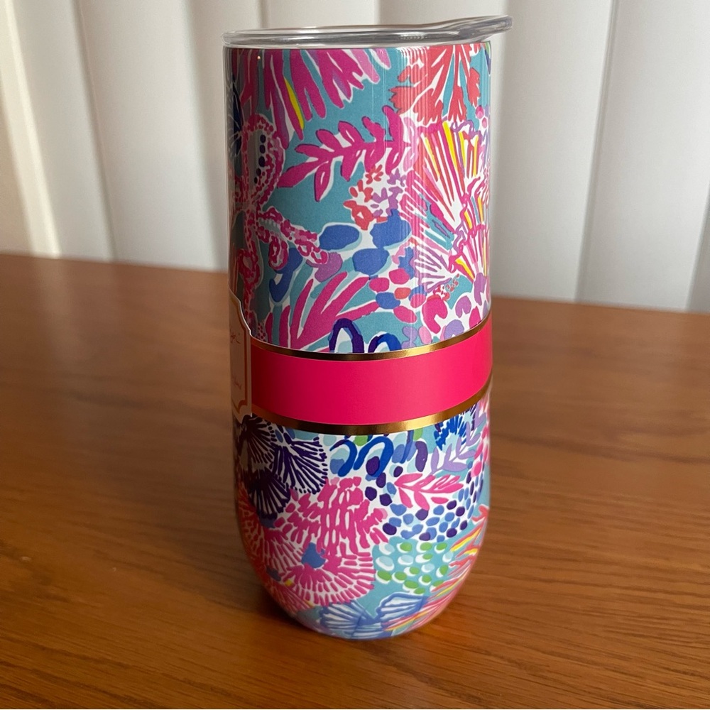 Lilly Pulitzer Champagne Flute Splendor in the Sand - Picture 2 of 9